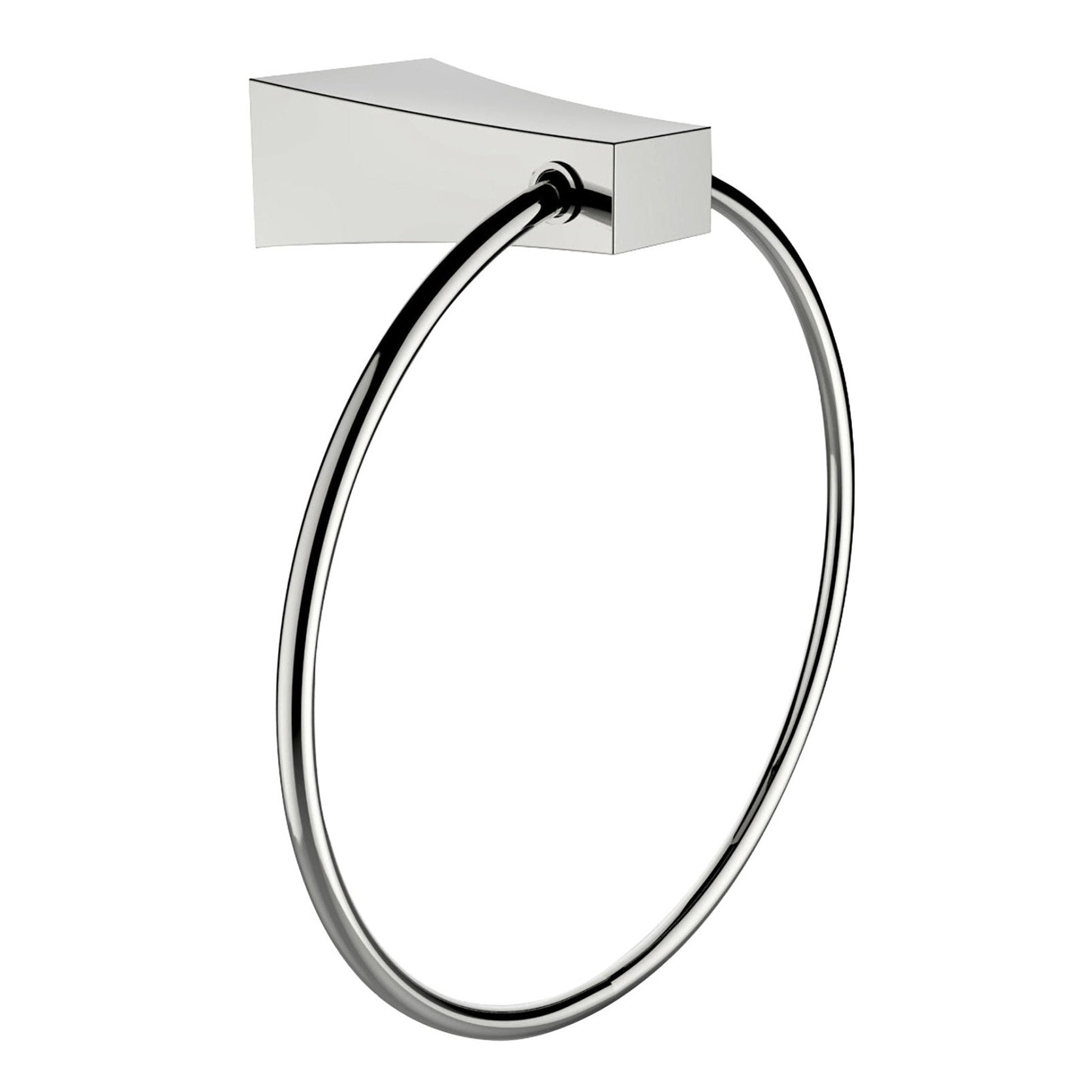 American Imaginations AI-13358 24" Chrome Round Wall Mount Modern Bathroom Accessory Set