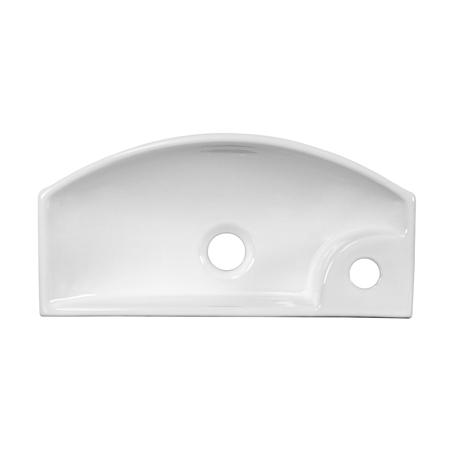 American Imaginations AI-15352 18" White Rectangular Ceramic Wall Mount Bathroom Vessel Sink Set