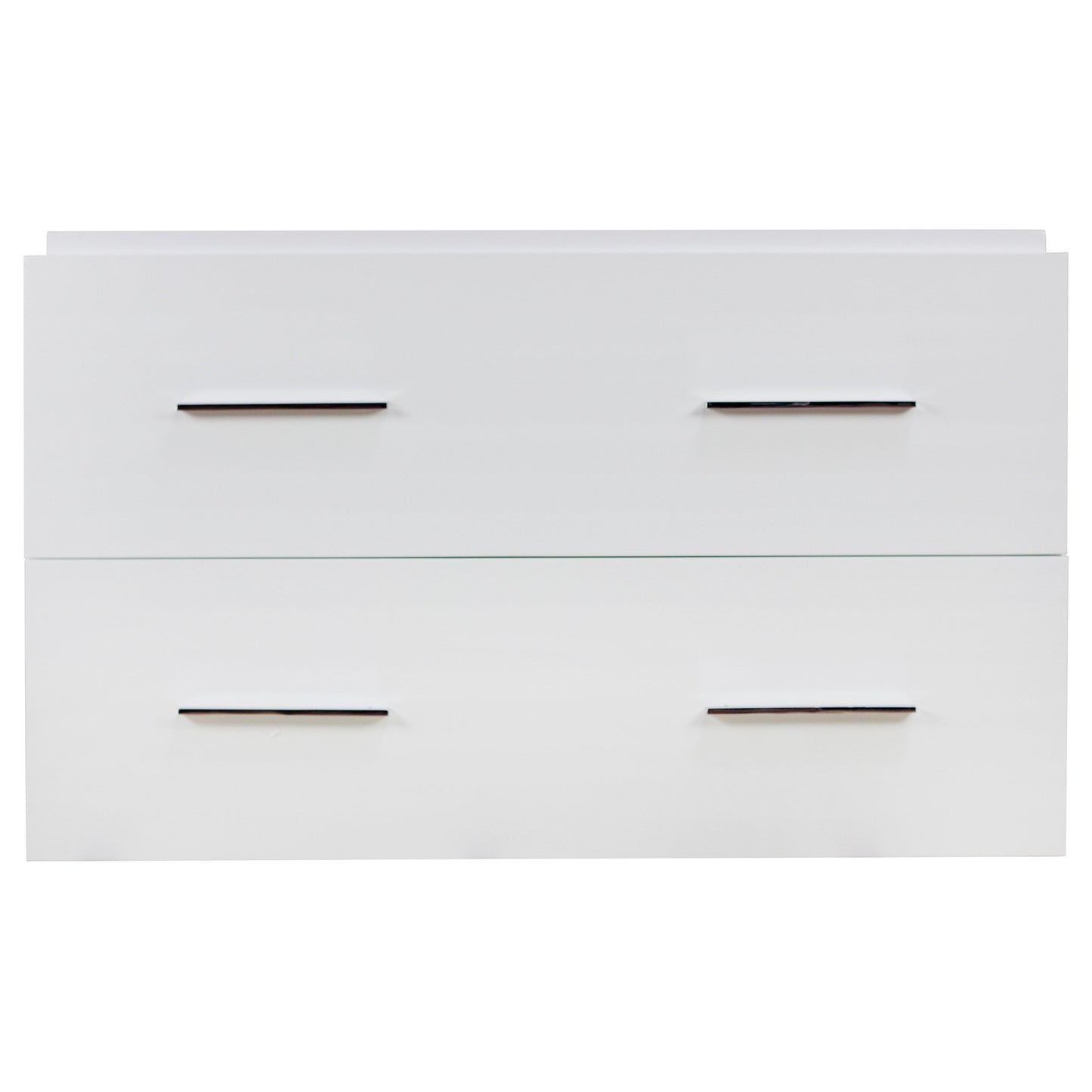 American Imaginations AI-1731 35" White Rectangular Wall Mount Modern Vanity Base
