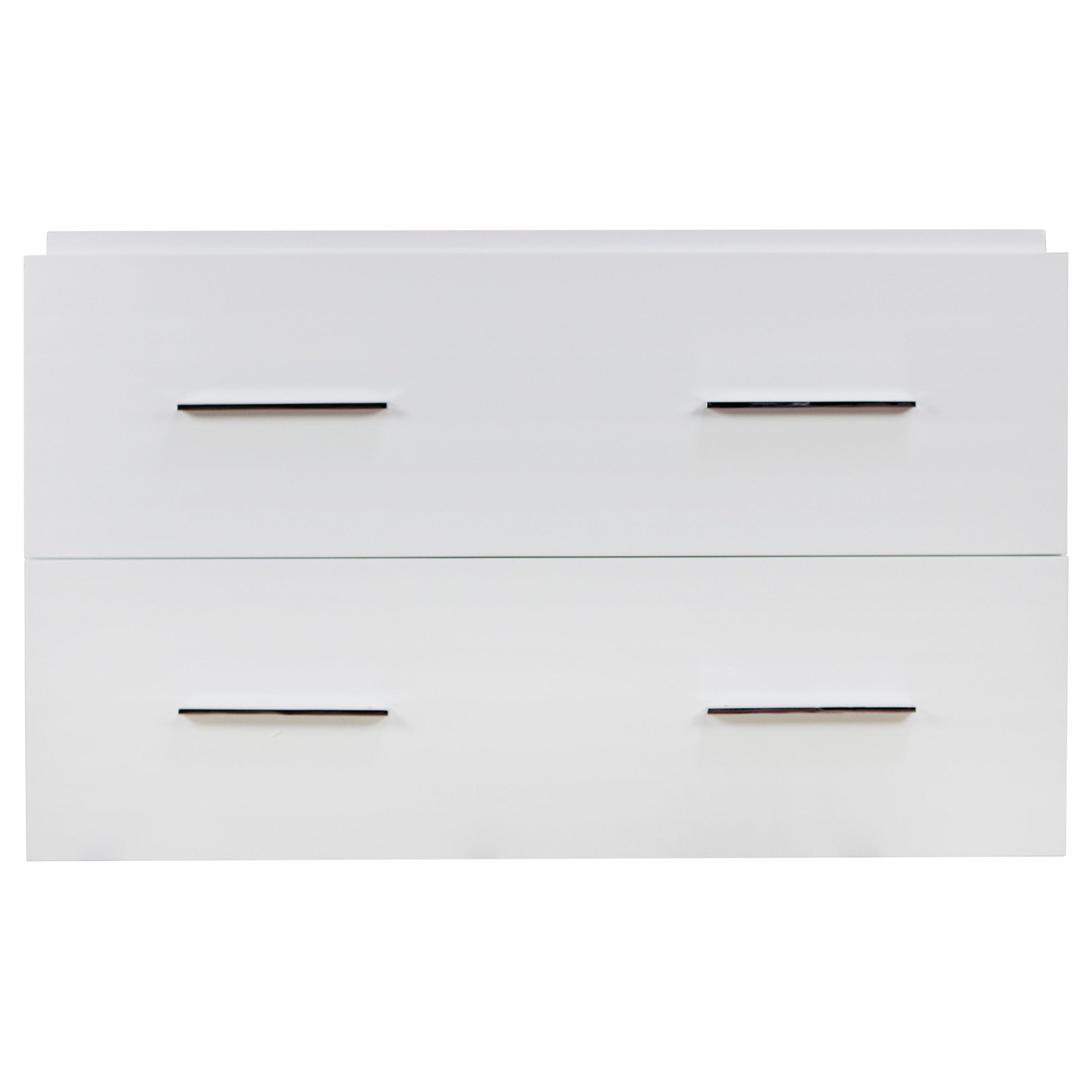 American Imaginations AI-1731 35" White Rectangular Wall Mount Modern Vanity Base