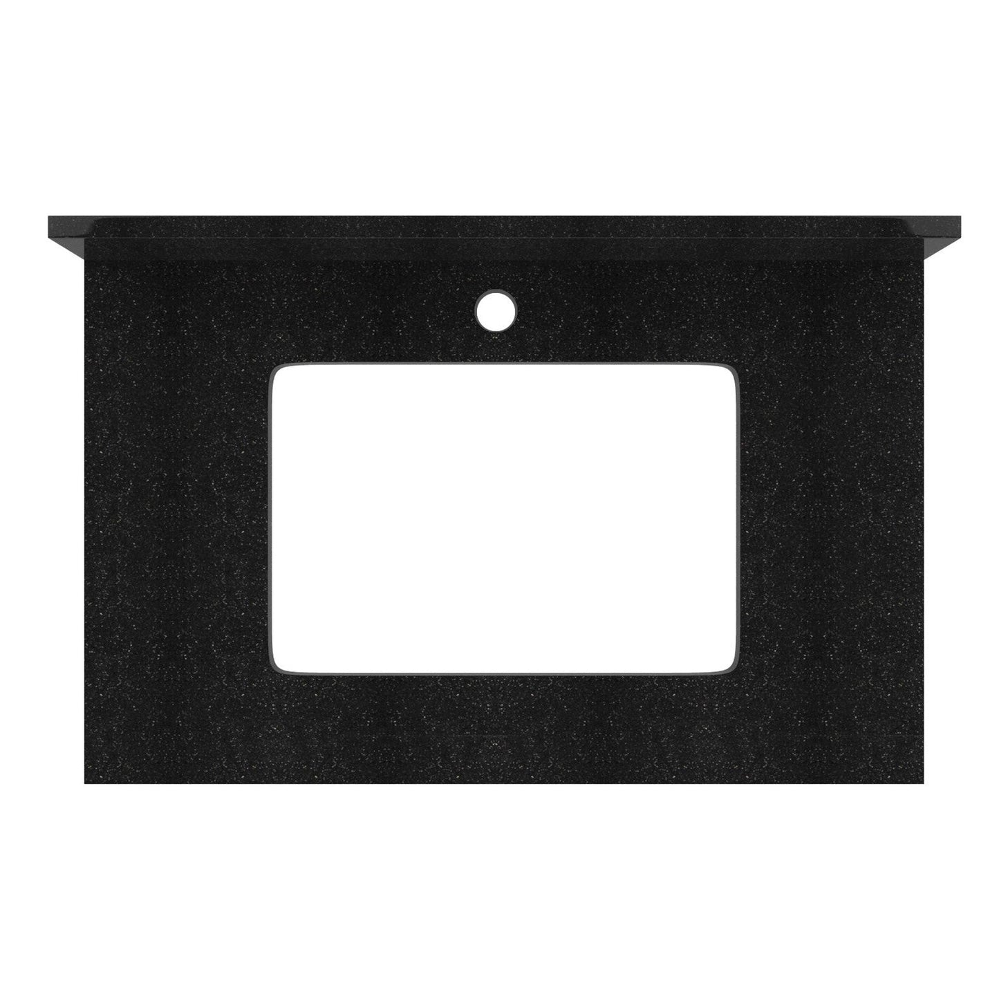 American Imaginations AI-17434 31" Black Galaxy Rectangular Countertop Modern Stone Top