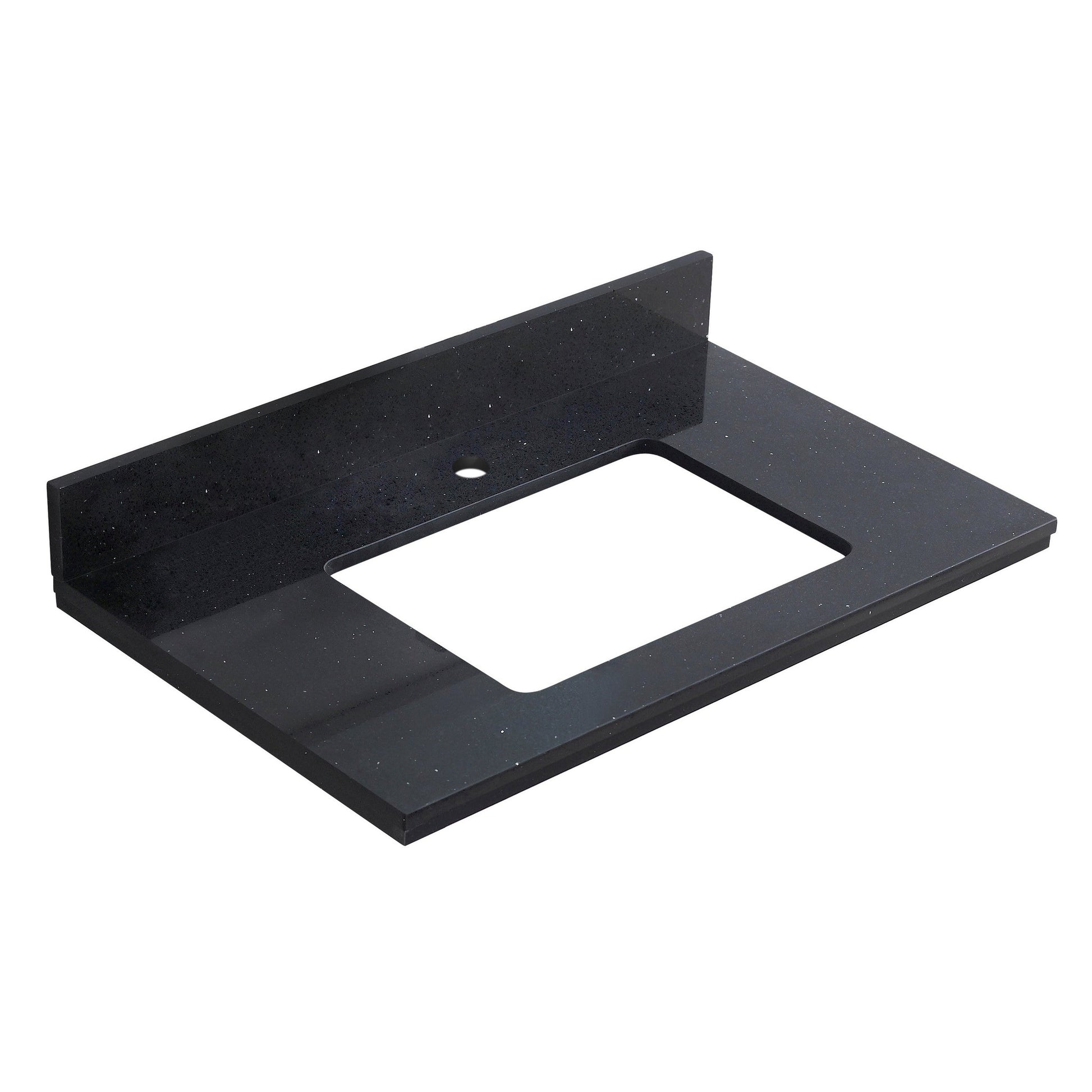 American Imaginations AI-17434 31" Black Galaxy Rectangular Countertop Modern Stone Top