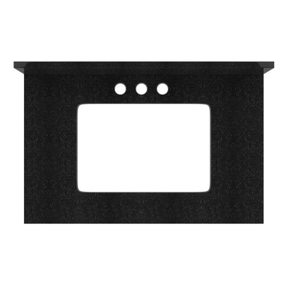 American Imaginations AI-17444 31" Black Galaxy Rectangular Countertop Modern Stone Top