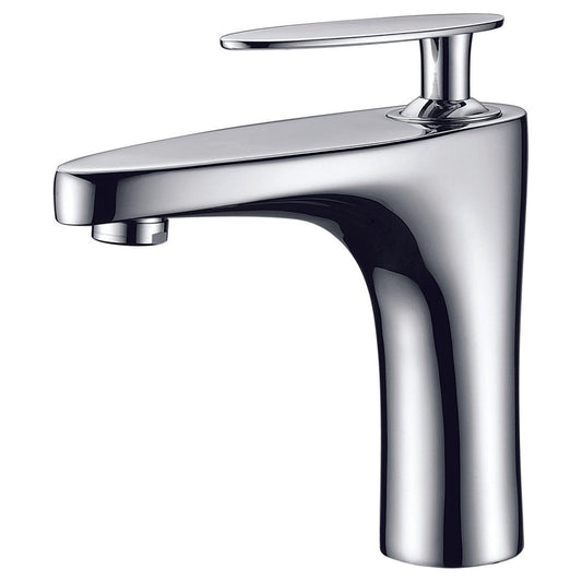 American Imaginations AI-1782 2" Chrome Oval Lead Free Brass Modern Bathroom Sink Faucet