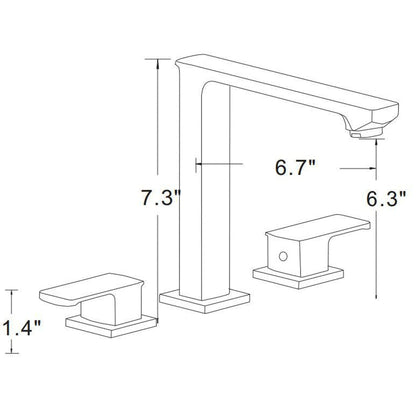 American Imaginations AI-17890 20" White Rectangular Ceramic Above Counter Bathroom Vessel Sink Set