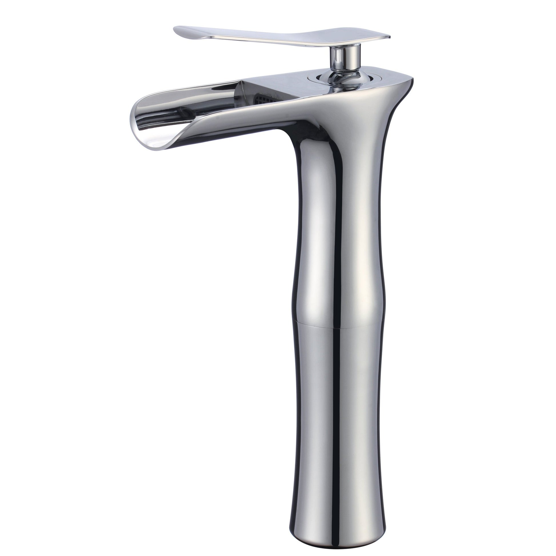 American Imaginations AI-17967 17" White Square Ceramic Above Counter Bathroom Vessel Sink Set