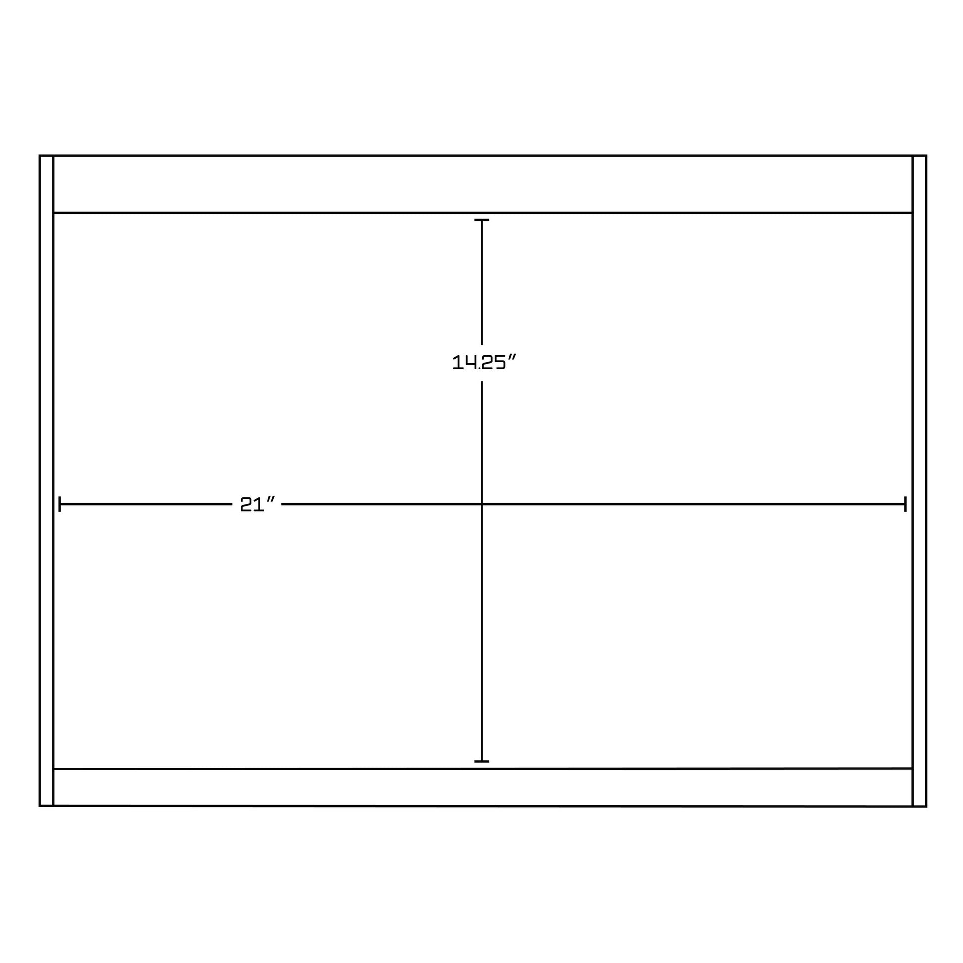 American Imaginations AI-18575 24" Dawn Grey Rectangular Floor Mount Modern Vanity Set