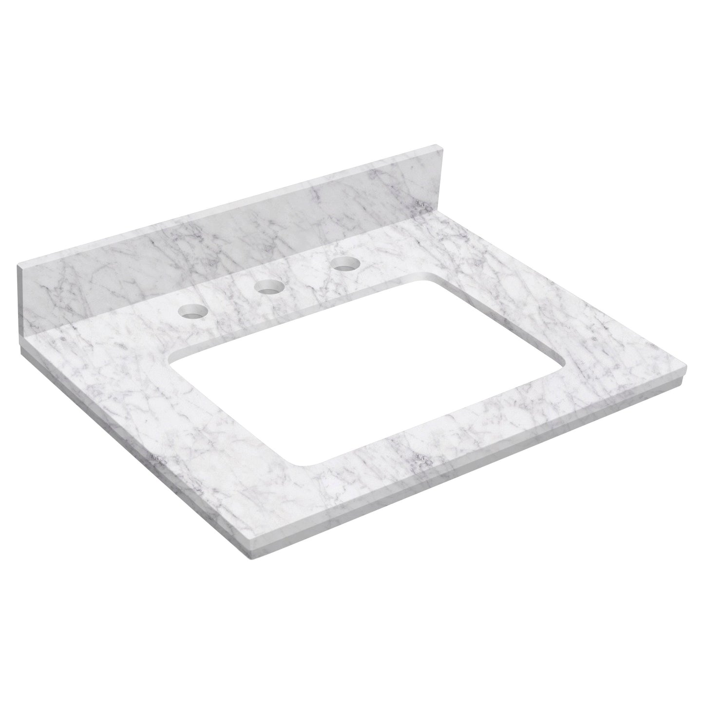 American Imaginations AI-18591 24" White Rectangular Wall Mount Modern Vanity Set