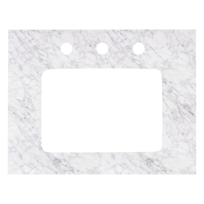 American Imaginations AI-18592 24" White Rectangular Wall Mount Modern Vanity Set