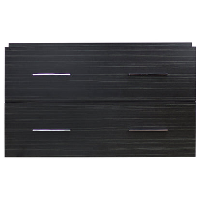 American Imaginations AI-18648 36" Dawn Grey Rectangular Wall Mount Modern Vanity Set