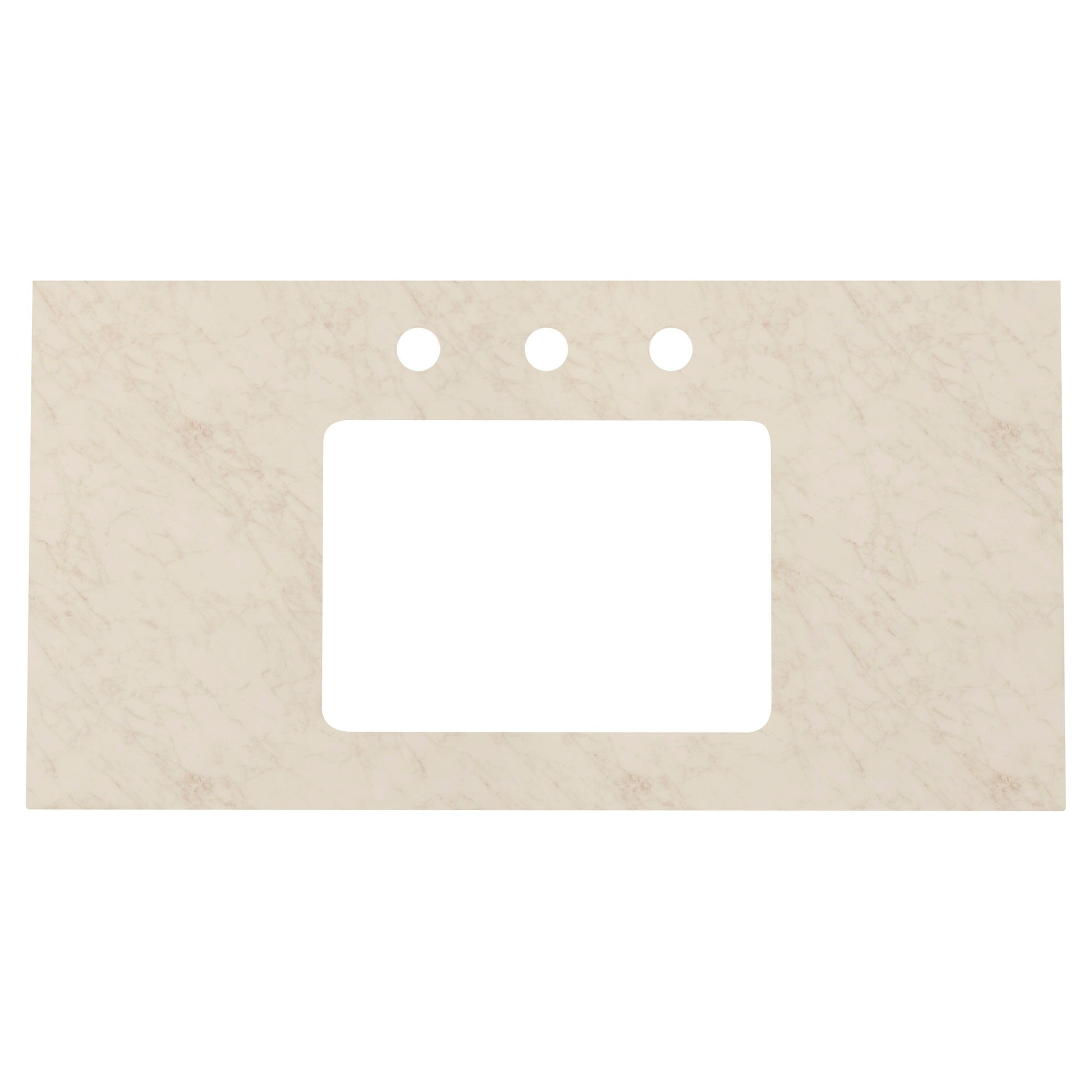 American Imaginations AI-18678 36" White Rectangular Wall Mount Modern Vanity Set