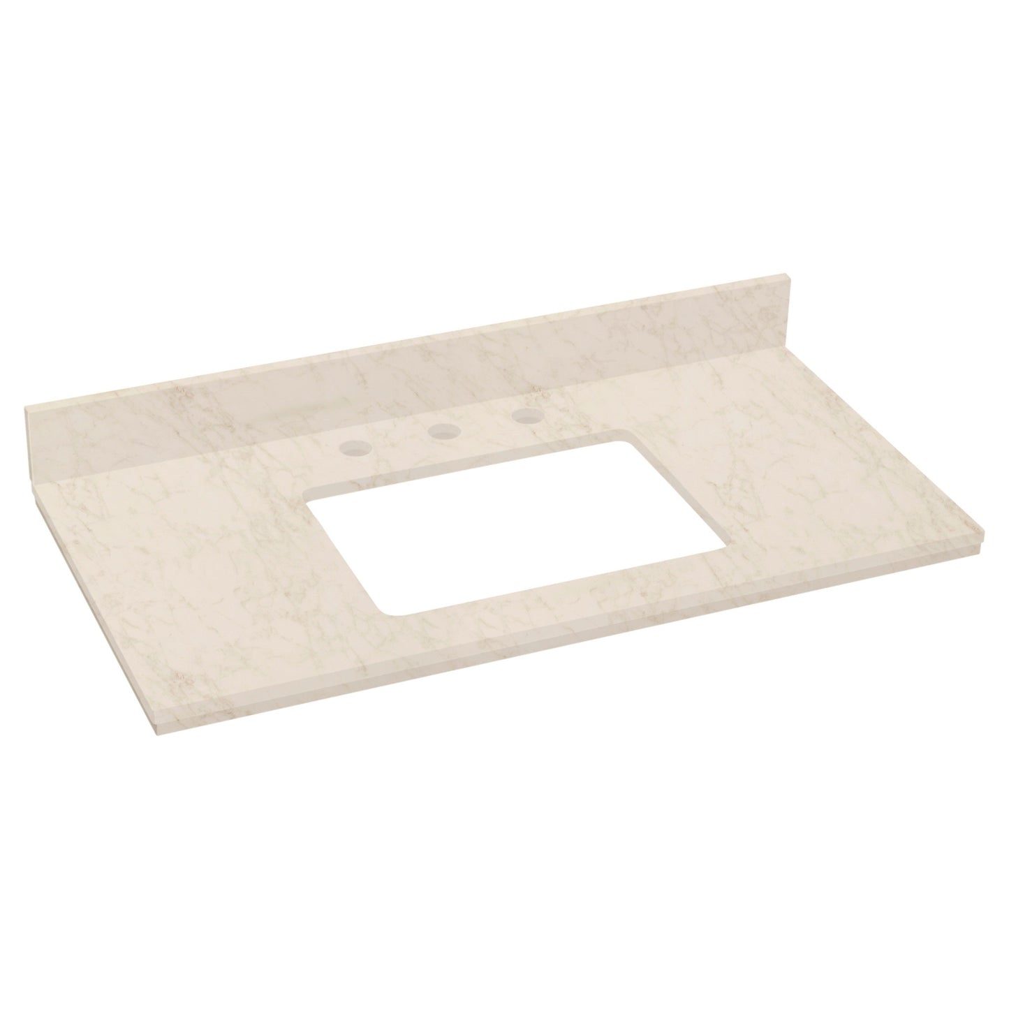 American Imaginations AI-18678 36" White Rectangular Wall Mount Modern Vanity Set