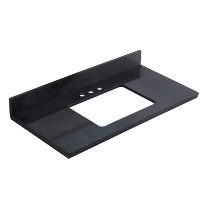 American Imaginations AI-18687 36" White Rectangular Wall Mount Modern Vanity Set