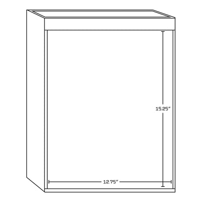 American Imaginations AI-18715 38" Dawn Grey Rectangular Wall Mount Modern Vanity Set