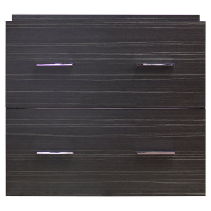 American Imaginations AI-18760 38" Dawn Grey Rectangular Wall Mount Modern Vanity Set