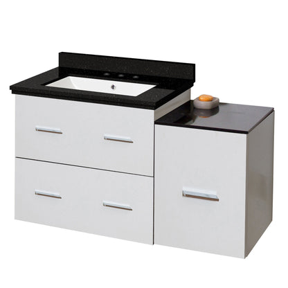 American Imaginations AI-18850 38" White Rectangular Wall Mount Modern Vanity Set