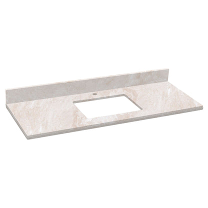 American Imaginations AI-19221 31" Beige Rectangular Countertop Modern Stone Top