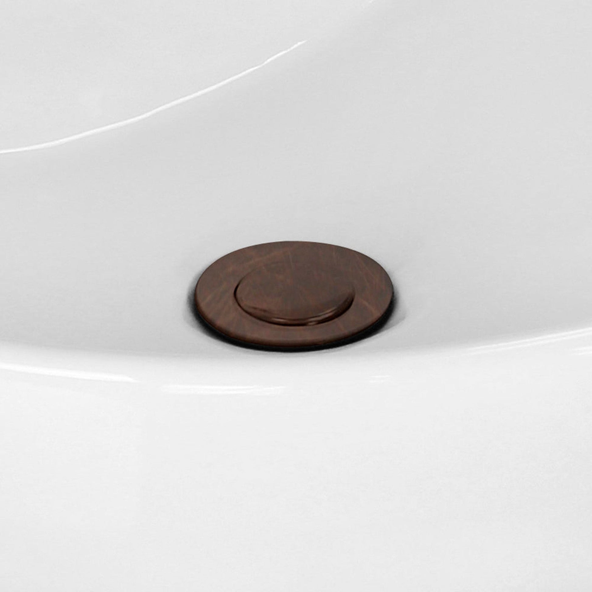 American Imaginations AI-20332 3" Oil Rubbed Bronze Round Stainless Steel Bathroom Sink Drain