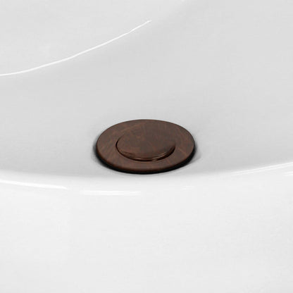 American Imaginations AI-20332 3" Oil Rubbed Bronze Round Stainless Steel Bathroom Sink Drain