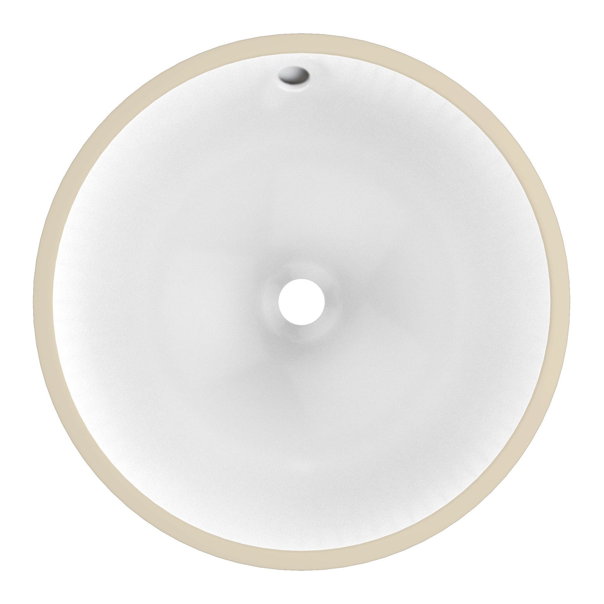 American Imaginations AI-20571 17" White Round Ceramic Undermount Bathroom Sink Set