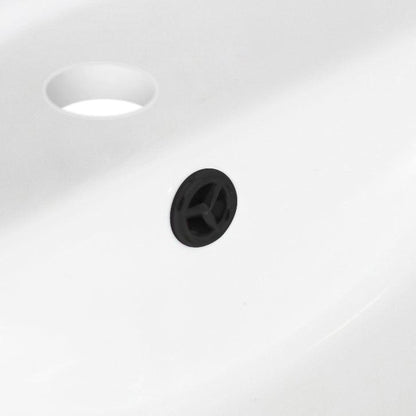 American Imaginations AI-20582 21" Biscuit Rectangular Ceramic Undermount Bathroom Sink Set
