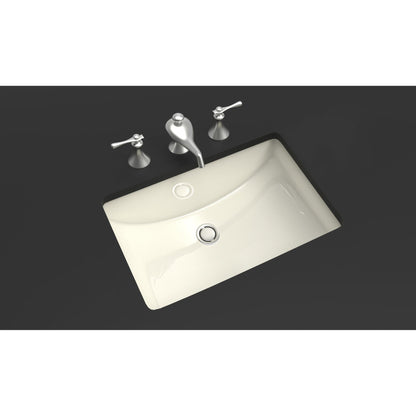 American Imaginations AI-20678 21" Biscuit Rectangular Ceramic Undermount Bathroom Sink Set