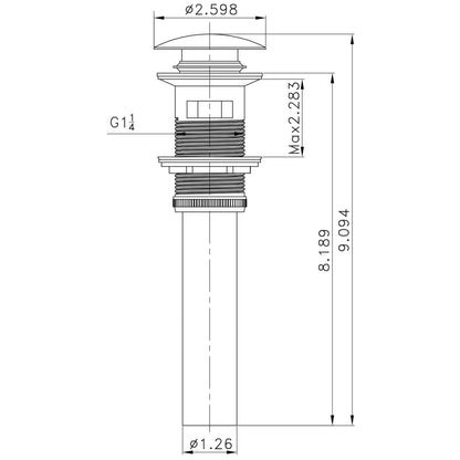 American Imaginations AI-20683 21" Biscuit Rectangular Ceramic Undermount Bathroom Sink Set