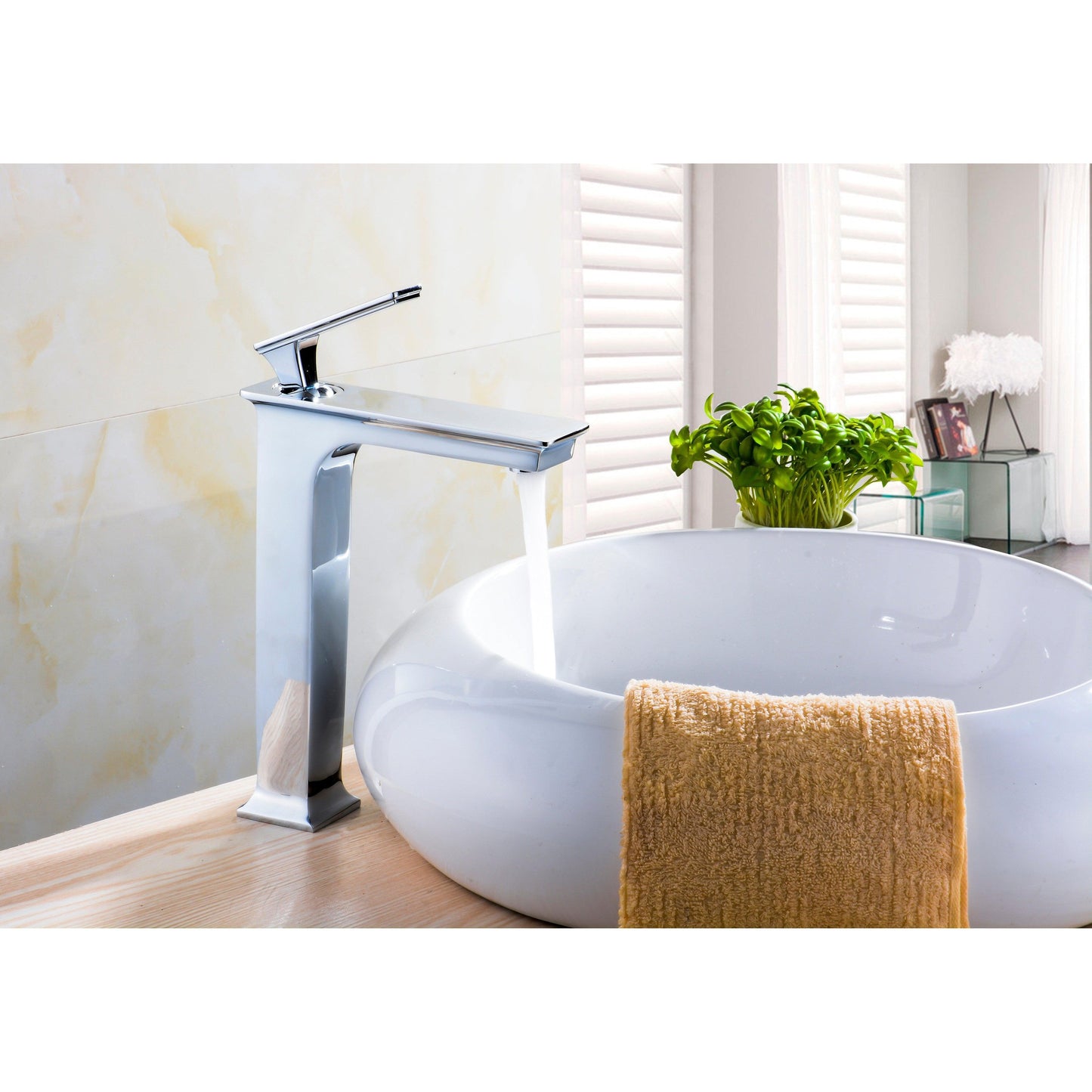 American Imaginations AI-22480 22" White Rectangular Ceramic Undermount Bathroom Vessel Sink Set