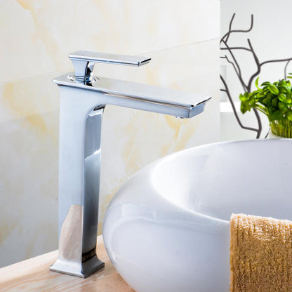 American Imaginations AI-22485 22" White Rectangular Ceramic Drop In Bathroom Vessel Sink Set