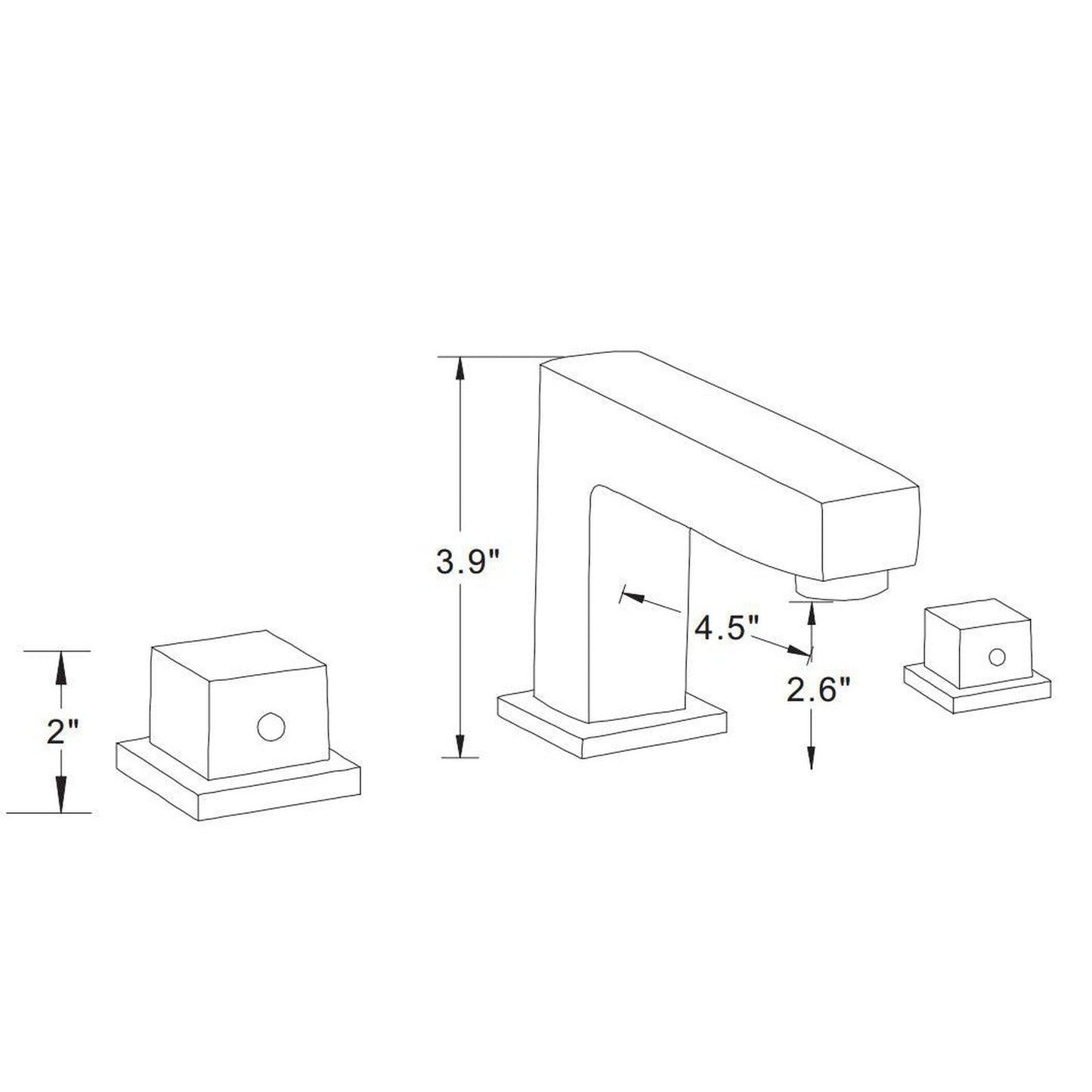 American Imaginations AI-22492 20" White Rectangular Ceramic Above Counter Bathroom Vessel Sink Set