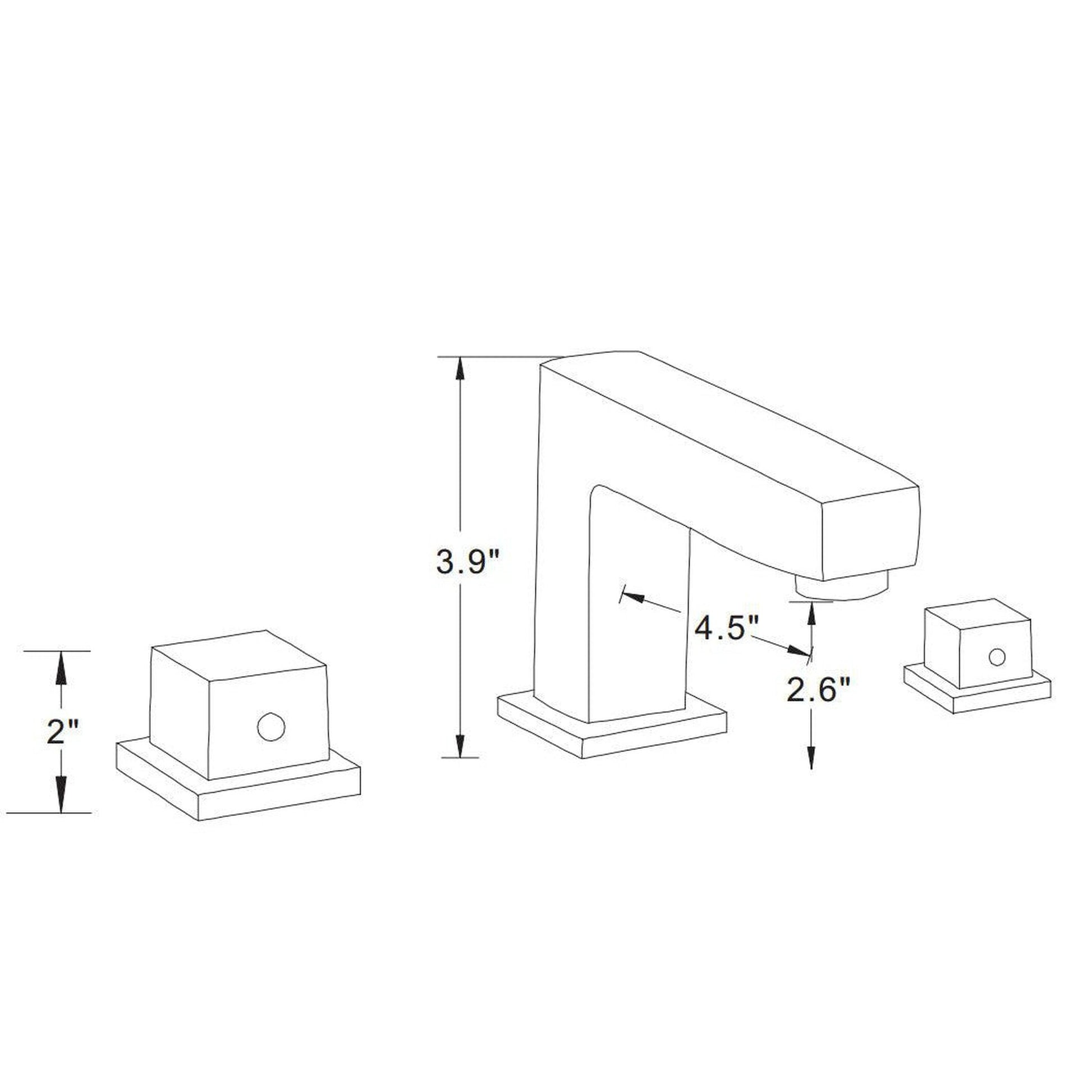 American Imaginations AI-22492 20" White Rectangular Ceramic Above Counter Bathroom Vessel Sink Set