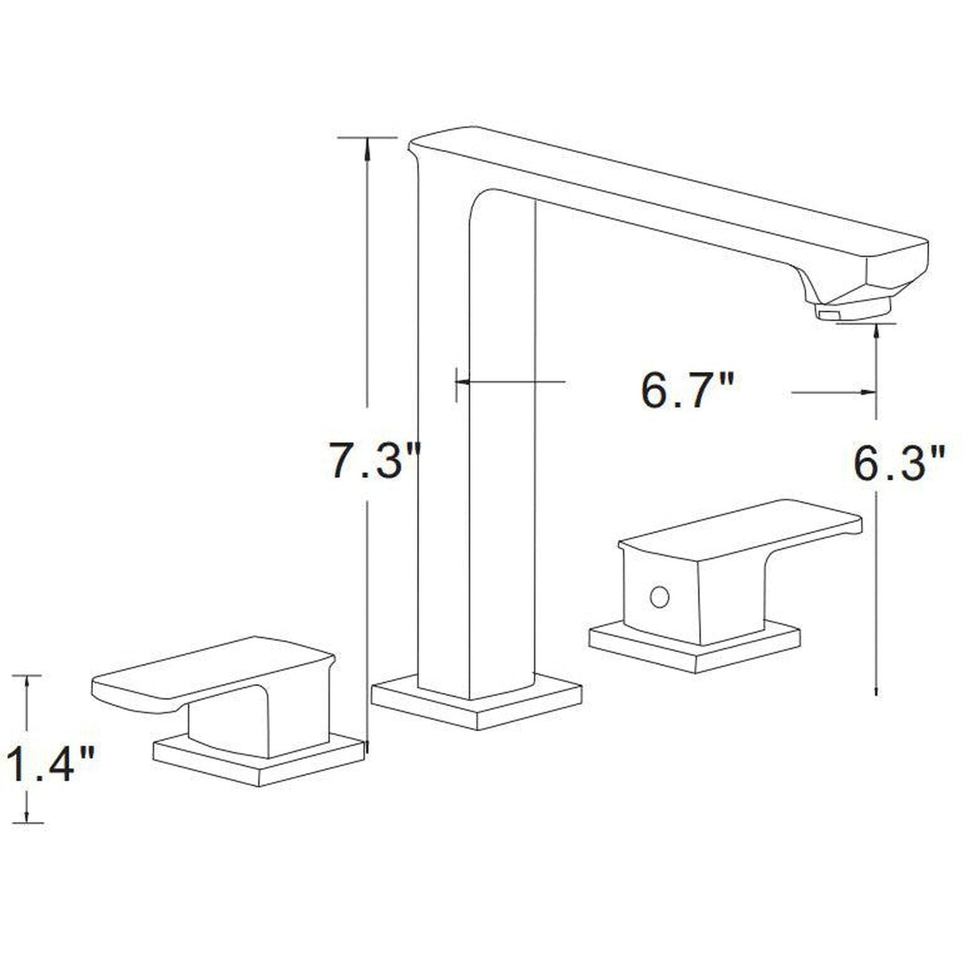 American Imaginations AI-22520 20" White Rectangular Ceramic Wall Mount Bathroom Vessel Sink Set