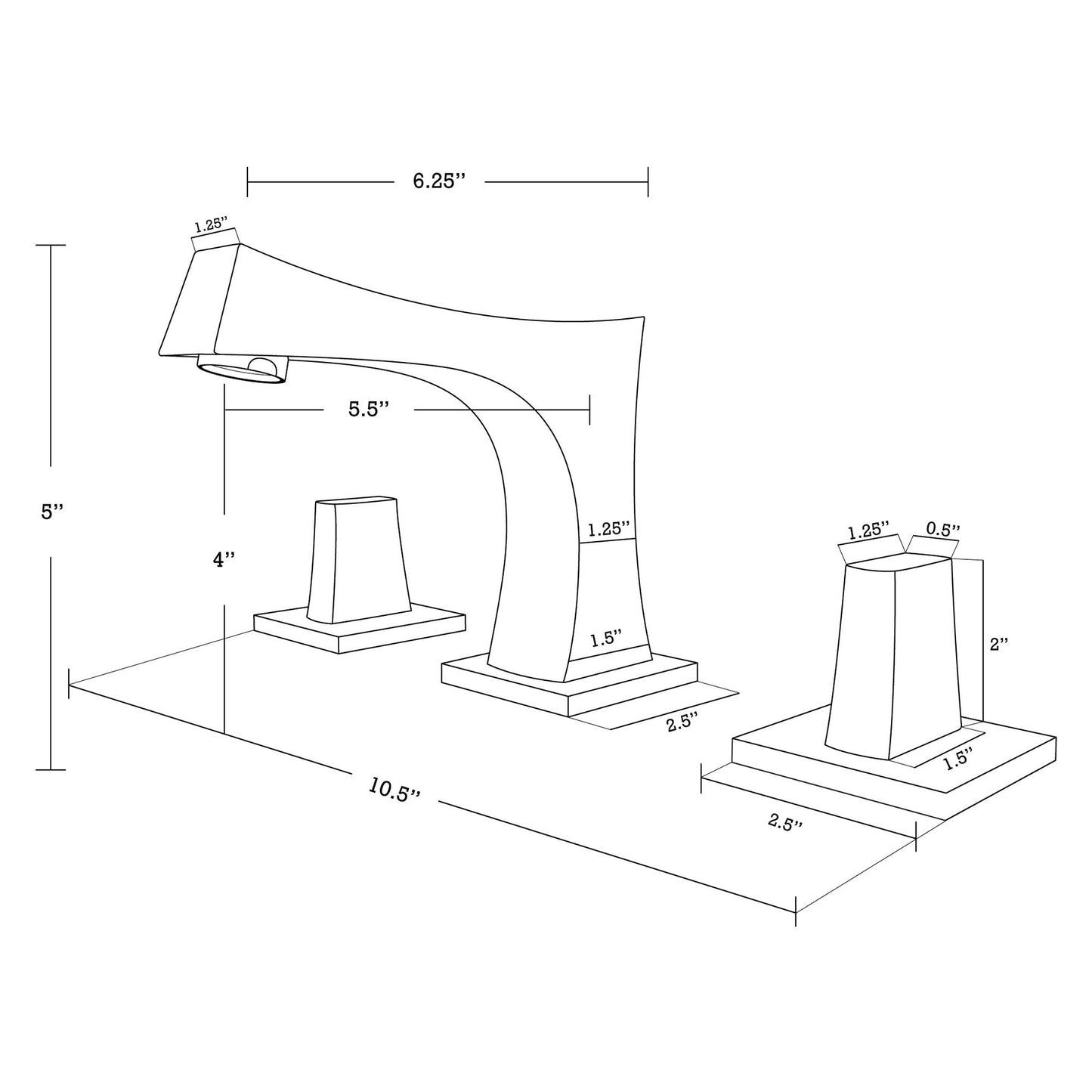 American Imaginations AI-22563 16" White Rectangular Ceramic Above Counter Bathroom Vessel Sink Set