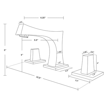 American Imaginations AI-22563 16" White Rectangular Ceramic Above Counter Bathroom Vessel Sink Set