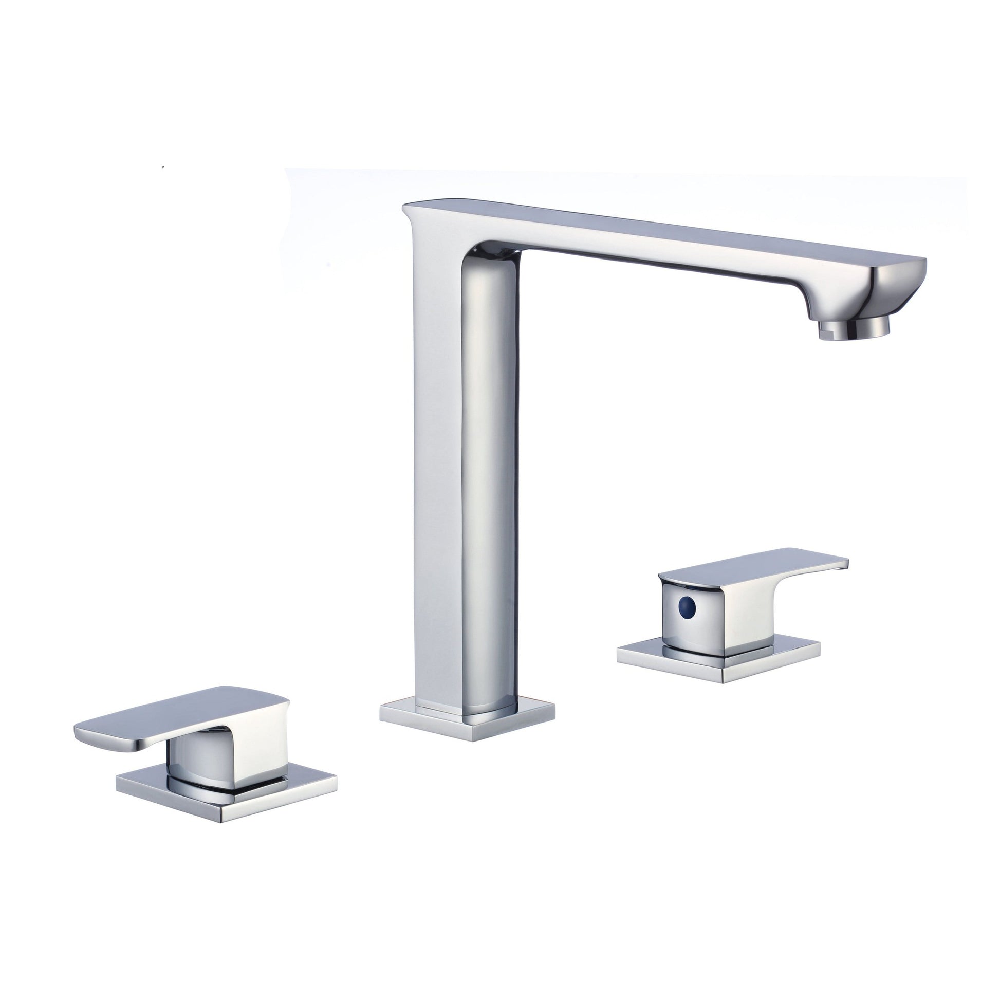 American Imaginations AI-22672 21" White Rectangular Ceramic Semi-Recessed Bathroom Vessel Sink Set