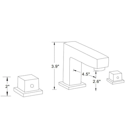 American Imaginations AI-22737 21" White Rectangular Ceramic Undermount Bathroom Sink Set