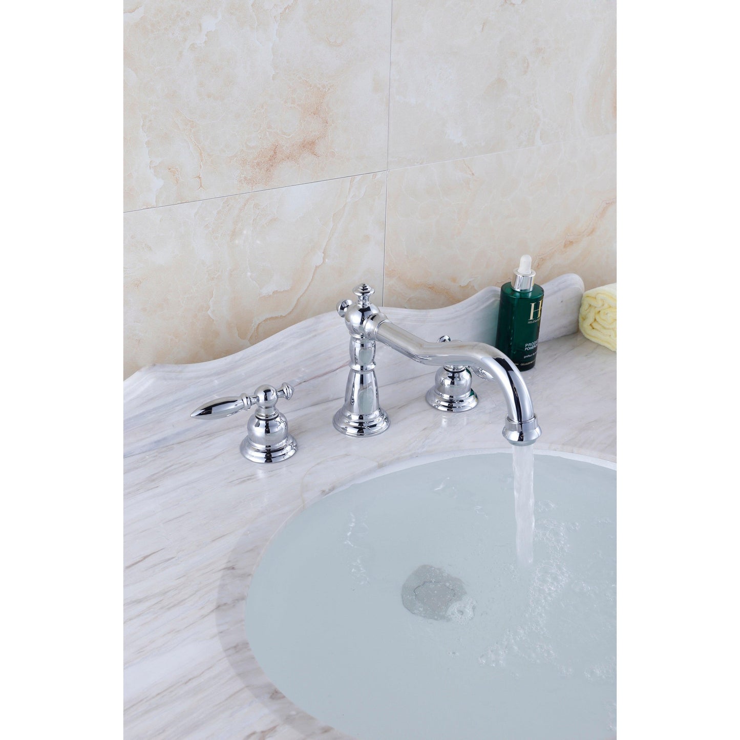 American Imaginations AI-22929 20" White Oval Ceramic Undermount Bathroom Sink Set