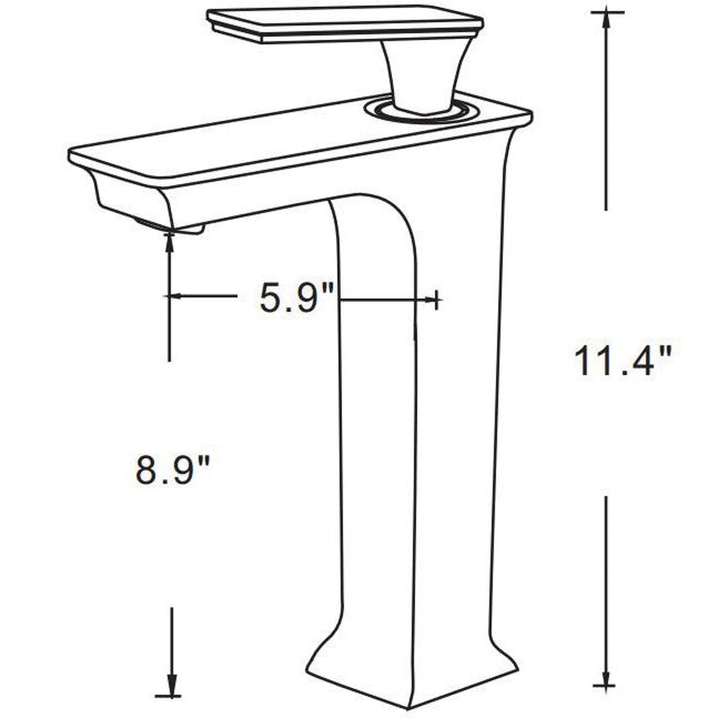 American Imaginations AI-23044 18" White Oval Ceramic Undermount Bathroom Sink Set