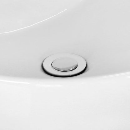 American Imaginations AI-24818 16" Biscuit Round Ceramic Undermount Bathroom Sink Set