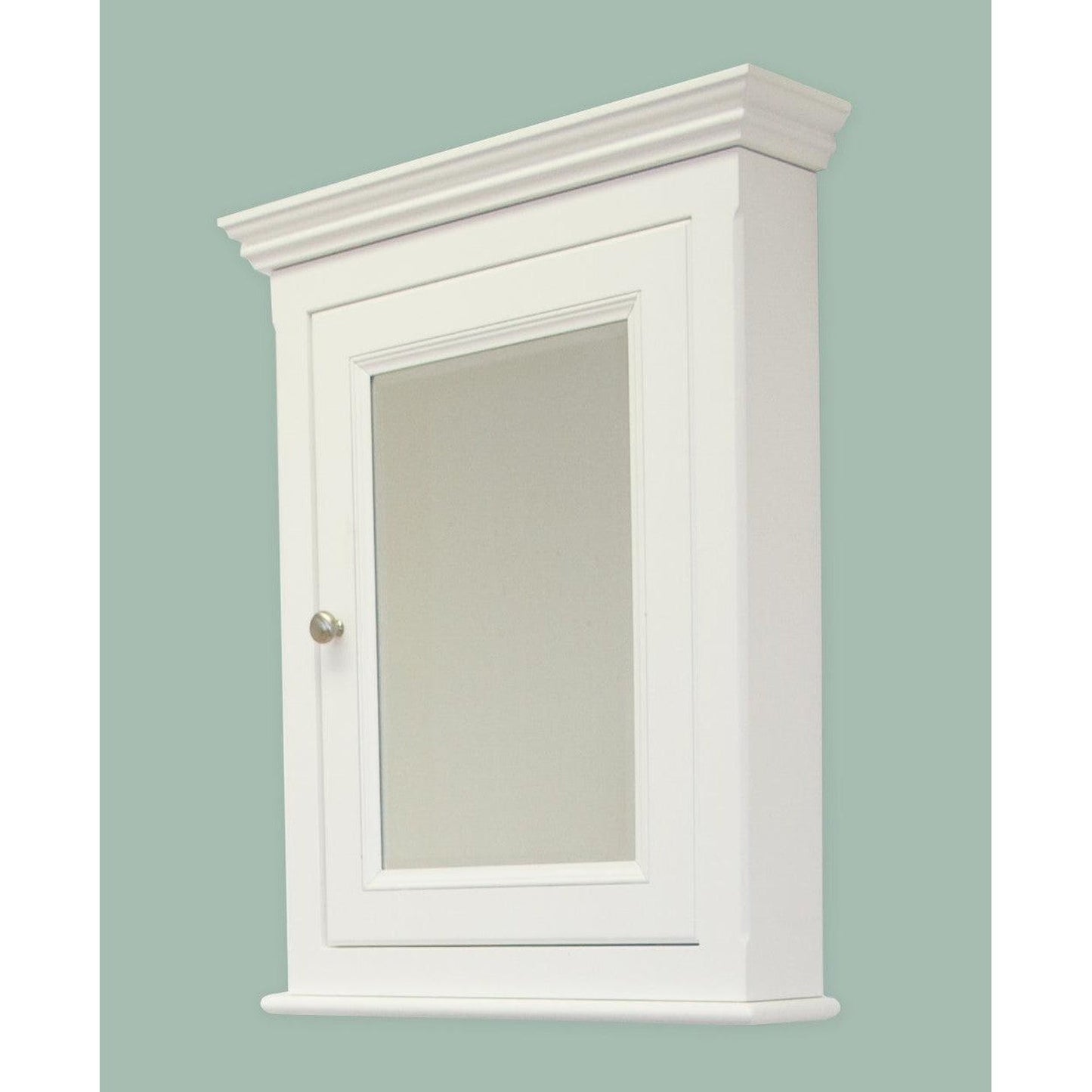 American Imaginations AI-258 24" White Rectangular Wall Mount Traditional Medicine Cabinet