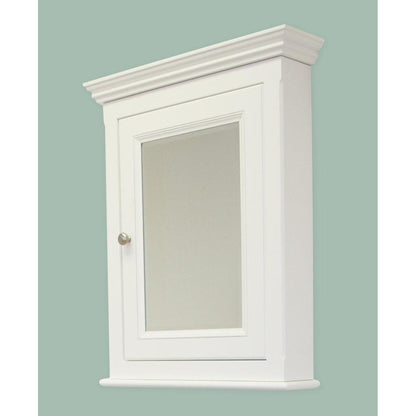 American Imaginations AI-258 24" White Rectangular Wall Mount Traditional Medicine Cabinet