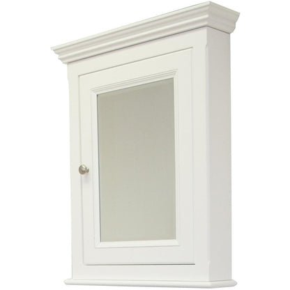American Imaginations AI-258 24" White Rectangular Wall Mount Traditional Medicine Cabinet