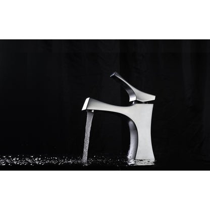 American Imaginations AI-26185 16" White Rectangular Ceramic Above Counter Bathroom Vessel Sink Set