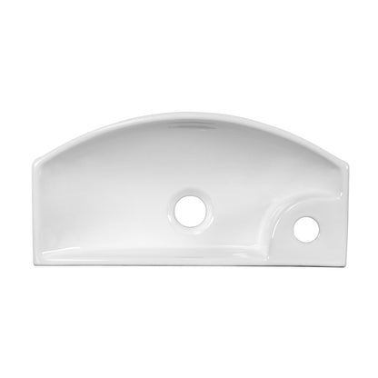 American Imaginations AI-26252 18" White Rectangular Above Counter Transitional Bathroom Vessel Sink Set