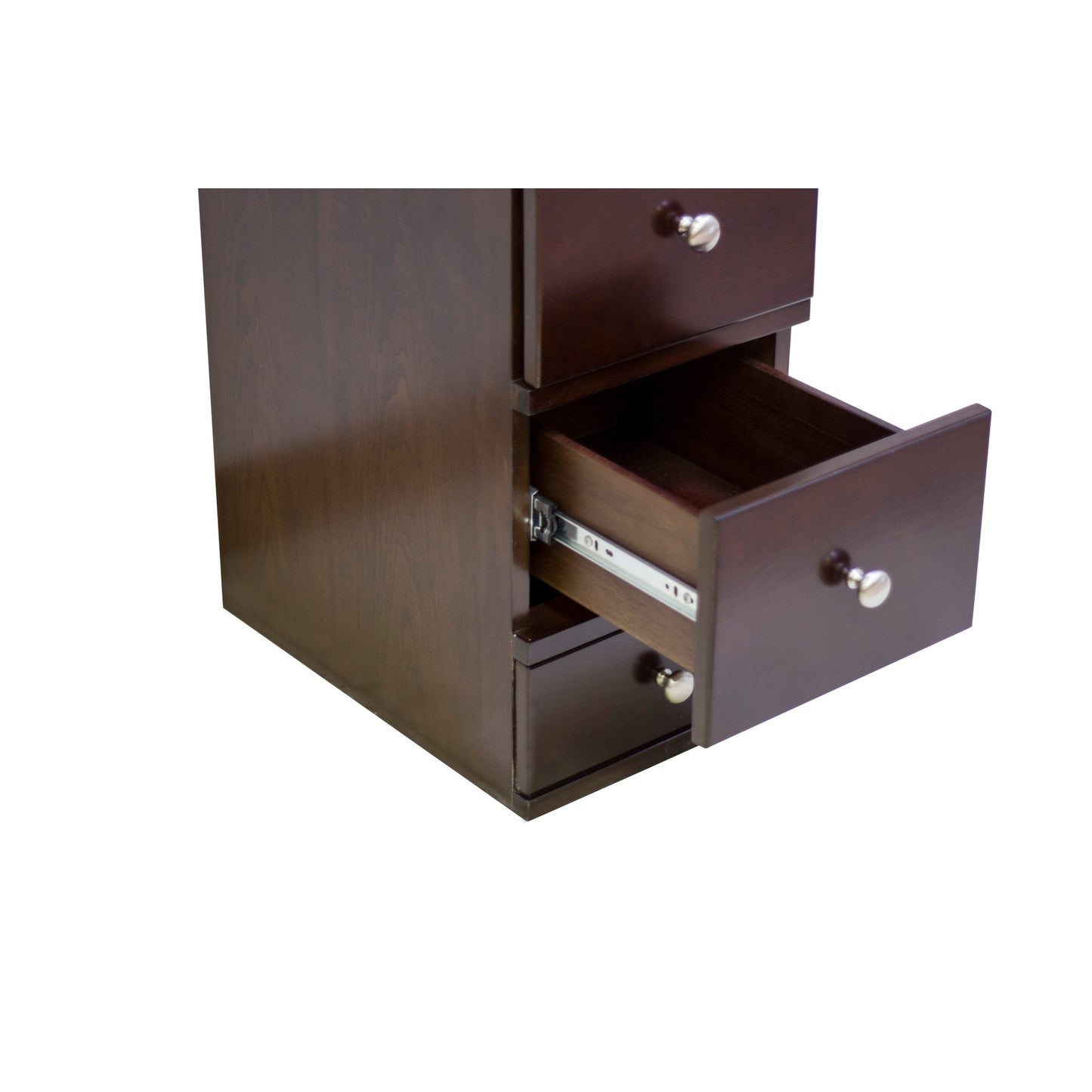 American Imaginations AI-264 13" Walnut Rectangular Wall Mount Traditional Modular Drawer