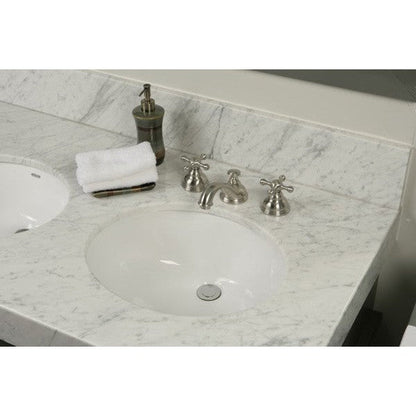 American Imaginations AI-27732 Oval White Ceramic Bathroom Undermount Sink with Enamel Glaze Finish