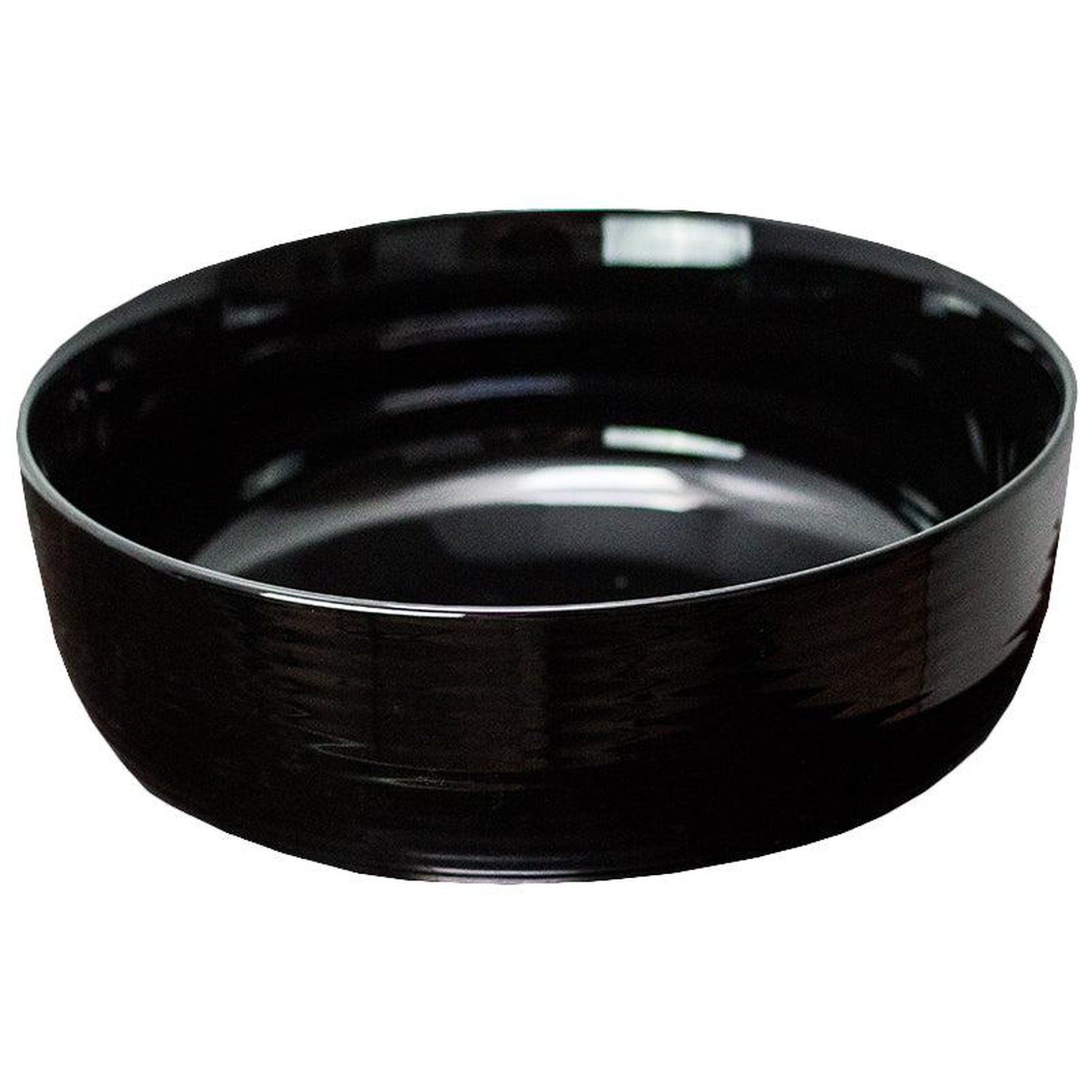 American Imaginations AI-27838 14" Round Enamel Glaze Black Ceramic Transitional
