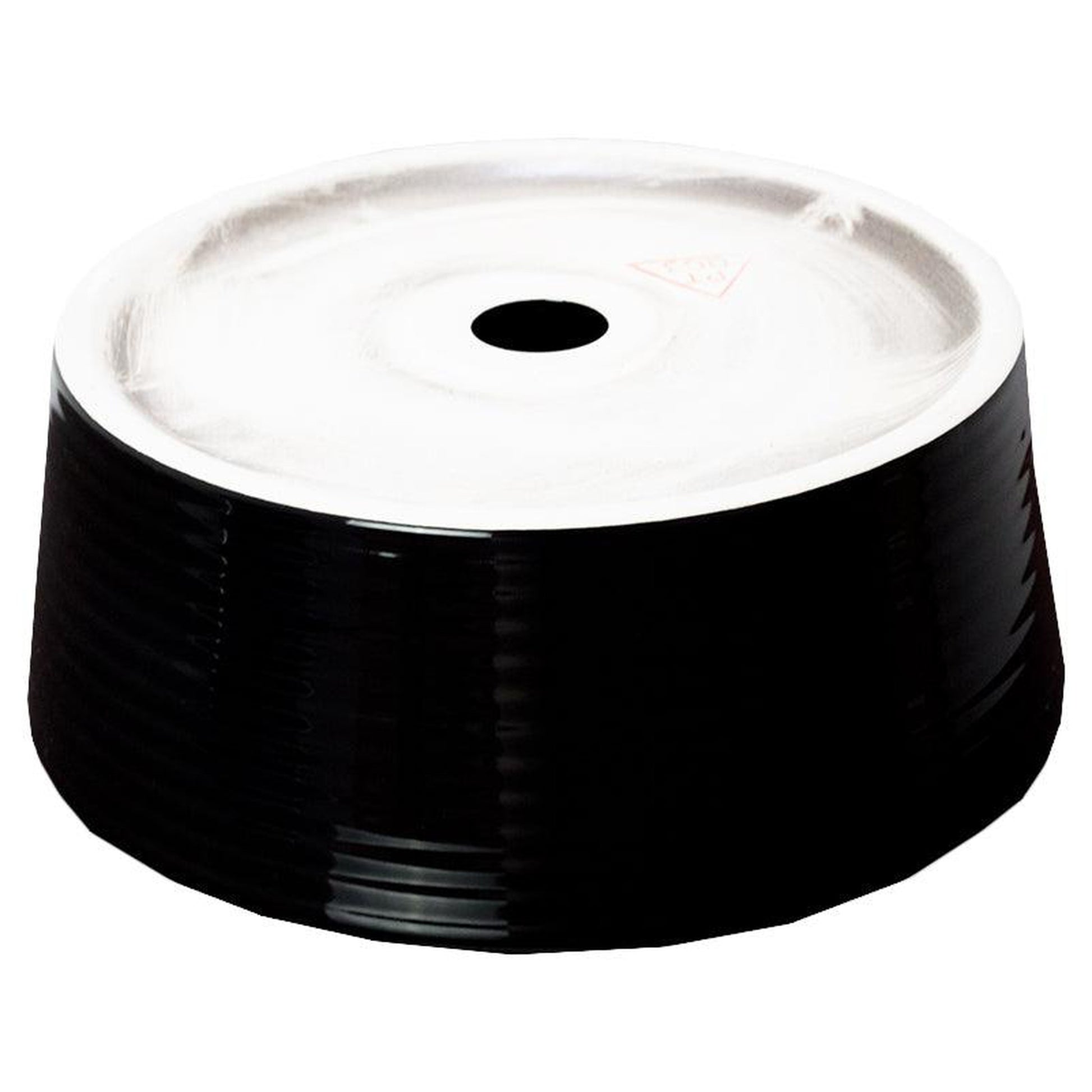 American Imaginations AI-27843 14" Round Enamel Glaze Black Ceramic Transitional