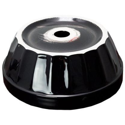 American Imaginations AI-27872 14" Round Enamel Glaze Black Ceramic Transitional