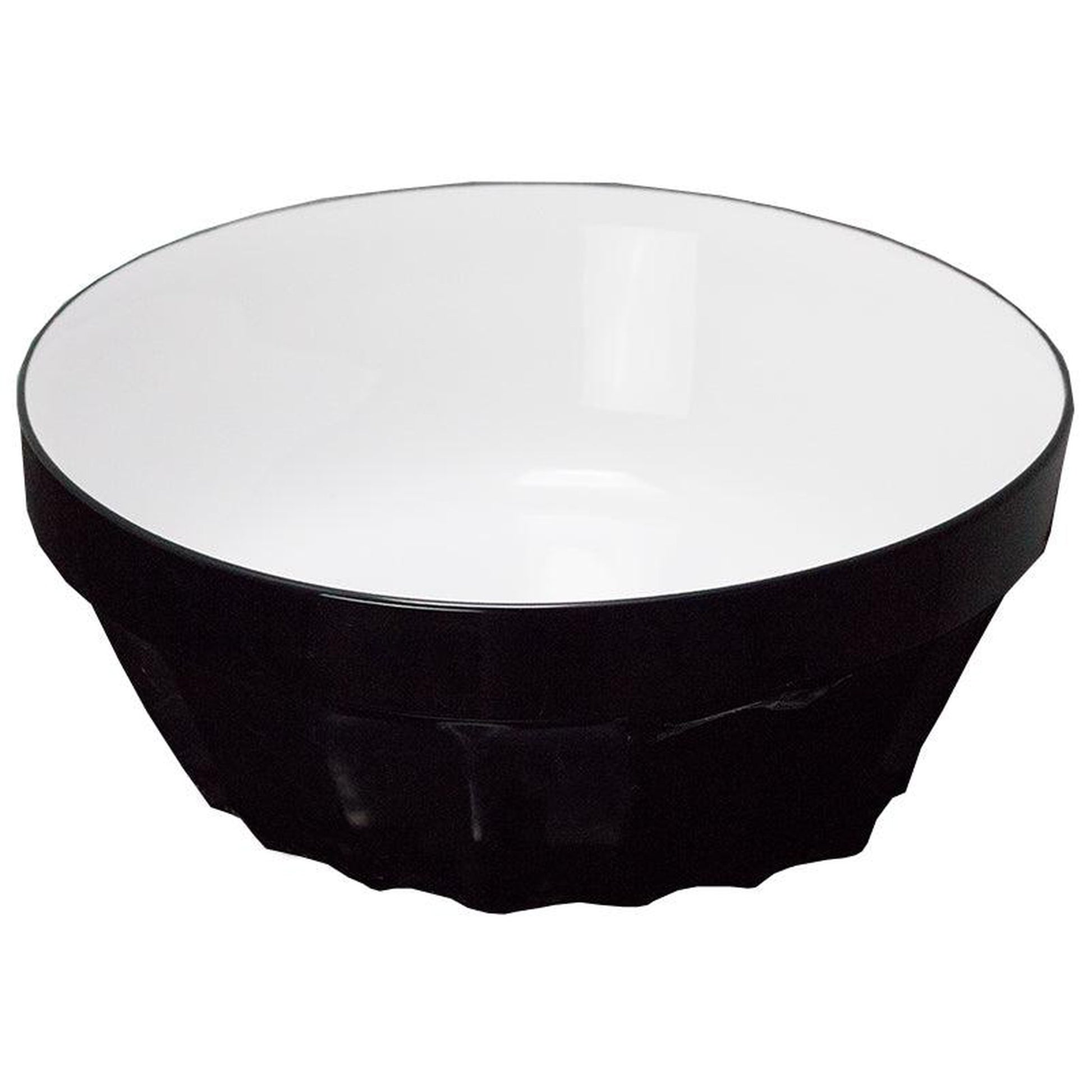 American Imaginations AI-27873 14" Round Enamel Glaze Black-White Ceramic Transitional